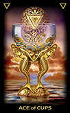 Ace of Cups Tarot card in Tarot of Dreams deck