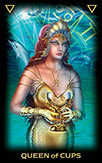 Queen of Cups Tarot card in Tarot of Dreams deck