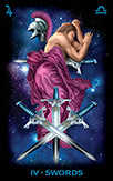 Four of Swords Tarot card in Tarot of Dreams deck