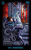 Seven of Swords Tarot card in Tarot of Dreams Tarot deck