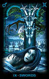 Nine of Swords Tarot card in Tarot of Dreams deck