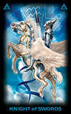 Knight of Swords Tarot card in Tarot of Dreams deck