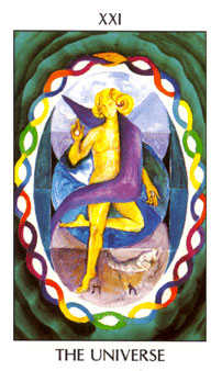 The World Tarot card in Tarot of the Spirit Tarot deck