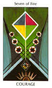 Seven of Fire Tarot card in Tarot of the Spirit deck