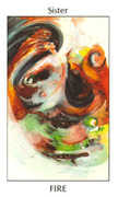 Sister of Fire Tarot card in Tarot of the Spirit deck