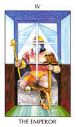 The Emperor Tarot card in Tarot of the Spirit Tarot deck