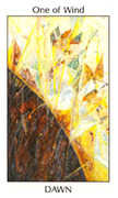 Ace of Wind Tarot card in Tarot of the Spirit deck