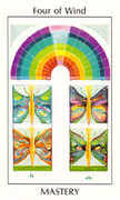 Four of Wind Tarot card in Tarot of the Spirit deck