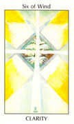 Six of Wind Tarot card in Tarot of the Spirit deck
