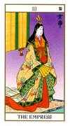 The Empress Tarot card in Ukiyoe deck