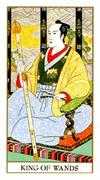 King of Wands Tarot card in Ukiyoe deck