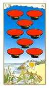 Eight of Cups Tarot card in Ukiyoe deck