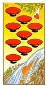 Nine of Cups Tarot card in Ukiyoe deck