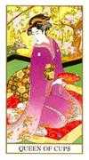 Queen of Cups Tarot card in Ukiyoe deck
