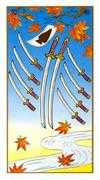 Ten of Swords Tarot card in Ukiyoe Tarot deck