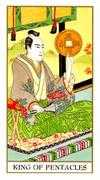 King of Pentacles Tarot card in Ukiyoe deck