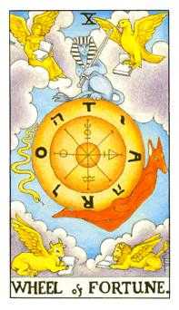 Wheel of Fortune Tarot Card - Universal Waite Tarot Deck