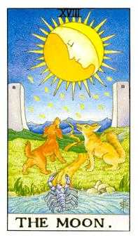 The Moon Tarot Card