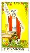 The Magician Tarot card in Universal Waite deck