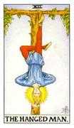 The Hanged Man Tarot card in Universal Waite deck