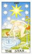 The Star Tarot card in Universal Waite deck