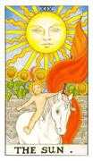 The Sun Tarot card in Universal Waite Tarot deck