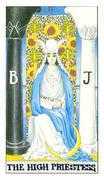 The High Priestess Tarot card in Universal Waite deck