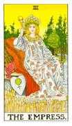The Empress Tarot card in Universal Waite deck