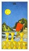 Eight of Cups Tarot card in Universal Waite deck