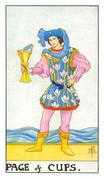 Page of Cups Tarot card in Universal Waite deck