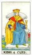 King of Cups Tarot card in Universal Waite Tarot deck