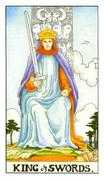 King of Swords Tarot card in Universal Waite deck