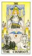 The Chariot Tarot card in Universal Waite deck