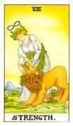 Strength Tarot card in Universal Waite Tarot deck