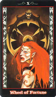 Wheel of Fortune Tarot card in Vampire Tarot Tarot deck