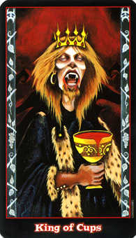 King of Cups Tarot card in Vampire Tarot Tarot deck