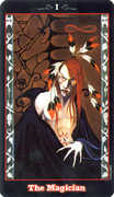 The Magician Tarot card in Vampire Tarot deck