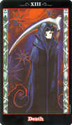 Death Tarot card in Vampire Tarot deck