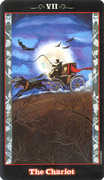 The Chariot Tarot card in Vampire Tarot deck