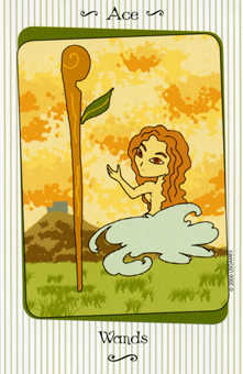 Ace of Wands Tarot card in Vanessa Tarot deck