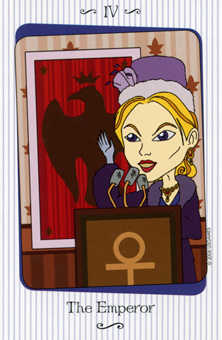 The Emperor Tarot card in Vanessa Tarot deck