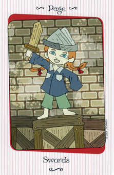 Page of Swords Tarot card in Vanessa Tarot deck