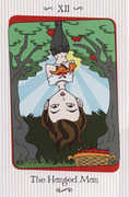 The Hanged Man Tarot card in Vanessa deck