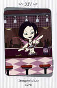 Temperance Tarot card in Vanessa deck