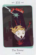 The Tower Tarot card in Vanessa deck
