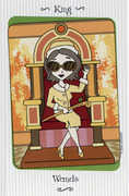 King of Wands Tarot card in Vanessa deck