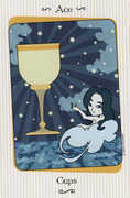 Ace of Cups Tarot card in Vanessa deck