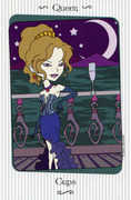Queen of Cups Tarot card in Vanessa deck