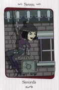 Seven of Swords Tarot card in Vanessa Tarot deck