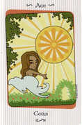 Ace of Coins Tarot card in Vanessa deck